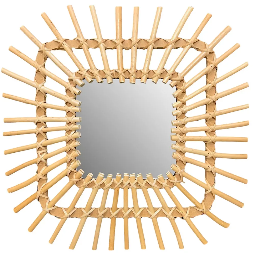 Miroir Simple|Rea MIROIR QDJ071 45CM BEIGE 45X45X2,5CM