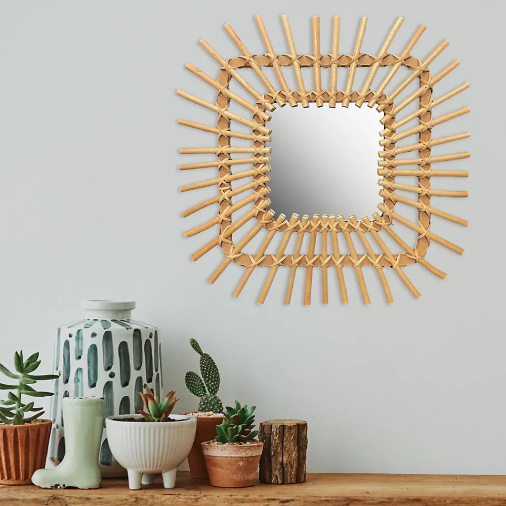 Miroir Simple|Rea MIROIR QDJ071 45CM BEIGE 45X45X2,5CM