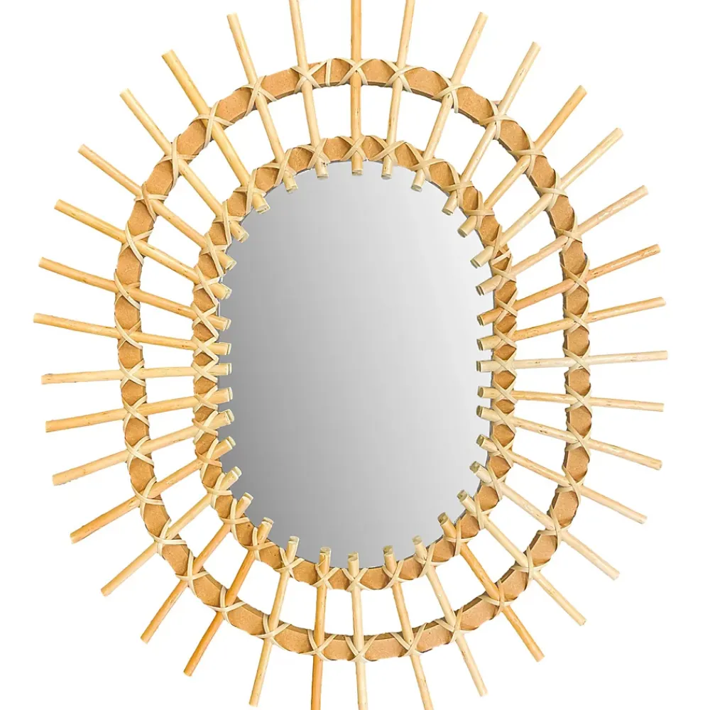 Miroir Simple|Rea MIROIR QDJ5749 49CM BROWN 57X49X2CM