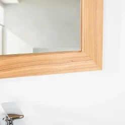 Miroir Simple|Wanda Collection Miroir rectangle en teck massif 70x50 cm