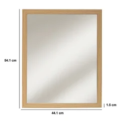 5Five Miroir rectangulaire à suspendre Tasso - Marron-