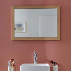 Mob-In Miroir rectangulaire en bois 50 x 70 cm ATOLL