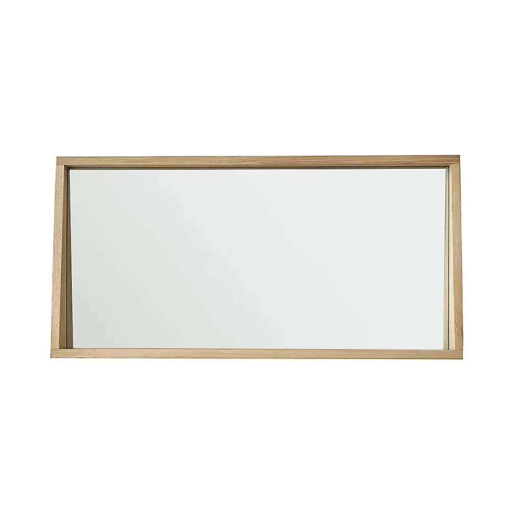 Berah Getah Miroir rectangulaire en chêne massif
