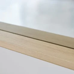 Berah Getah Miroir rectangulaire en chêne massif