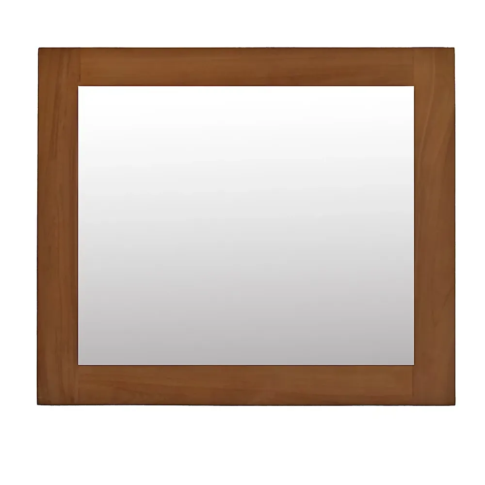 Wildwater Miroir rectangulaire en teck massif Lazy 60 x 70 cm