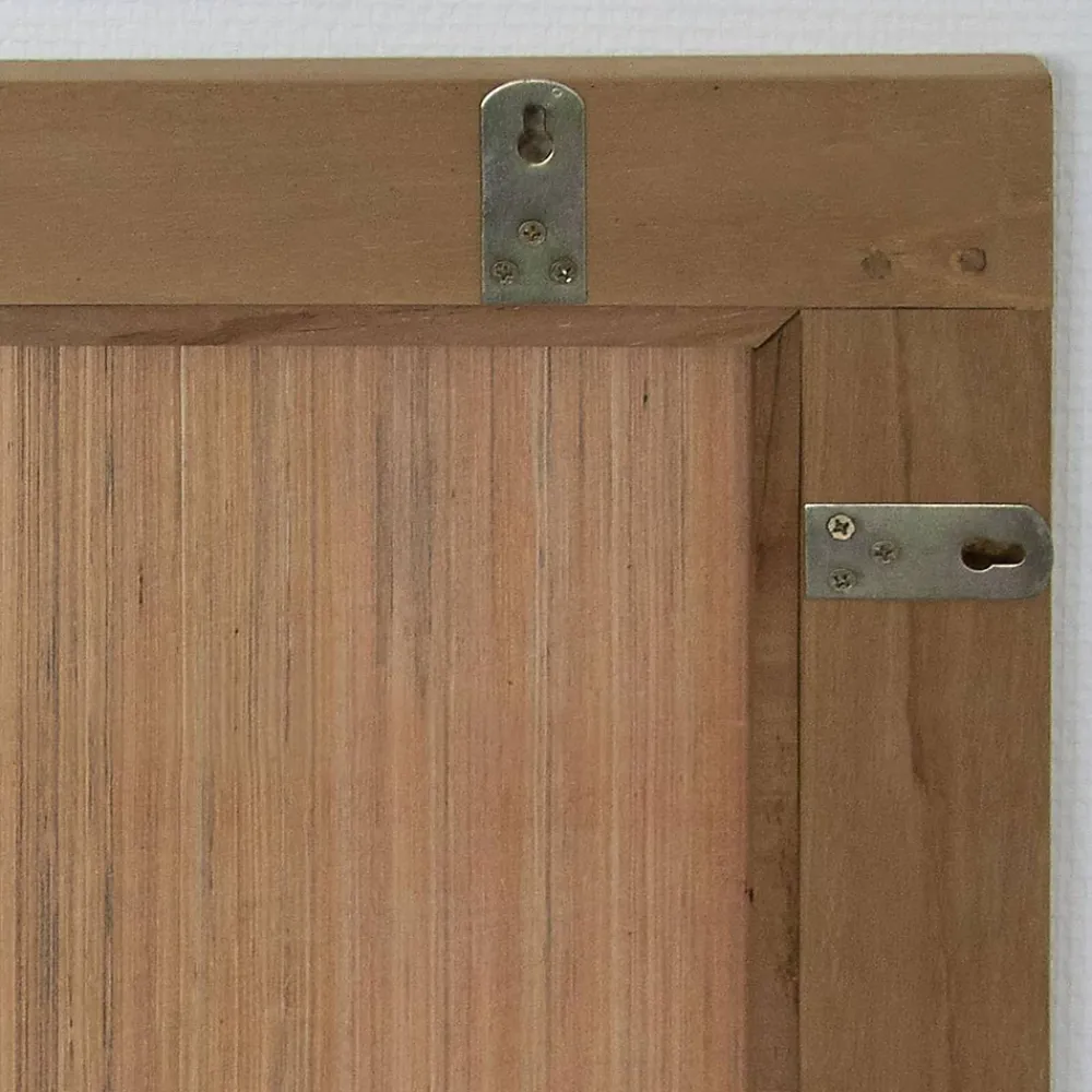 Wildwater Miroir rectangulaire en teck massif Lazy 60 x 70 cm