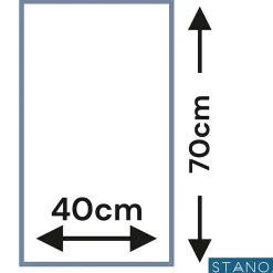 Stano Miroir rectangulaire sans cadre DORIA largeur 40 cm
