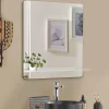 Mob-In Miroir rectangulaire SORRENTO avec tablette en métal