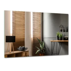 Miroir Simple|Tulup Miroir rectangulaire 80 x 60 cm Pour La Mise En Beauté