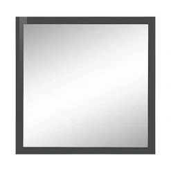 Miroir Simple|Dmora Miroir Rino, Miroir de salle de bain, 100% Made in Italy, 60x2h60 cm, Anthracite Brillant
