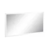 Dmora Miroir Romeo, Miroir de salle de bain, 100% Made in Italy, 120x2h60 cm, Blanc brillant