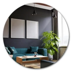 Miroir Simple|Tulup Miroir rond minimaliste 70 cm pour salle de bain 1 pièce