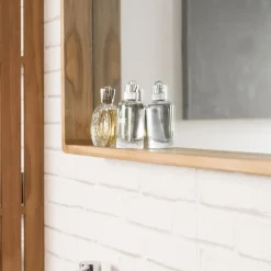 Wanda Collection Miroir salle de bain en teck Samba 140 x 65 cm