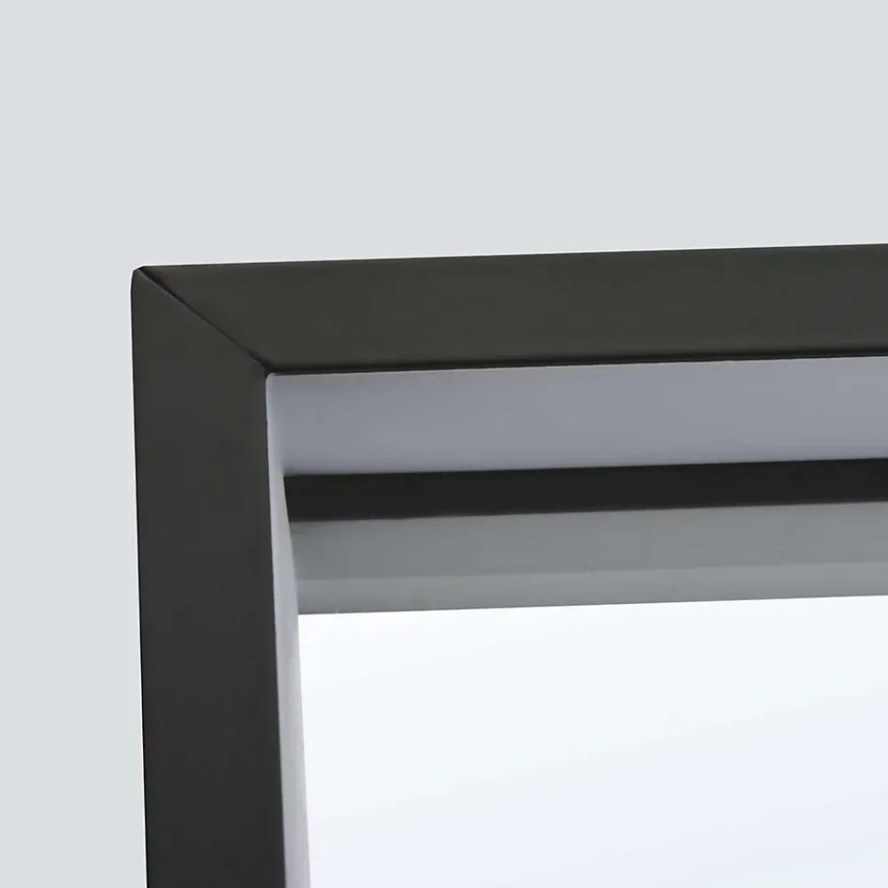 Ledimex Miroir Salle de Bain LED Réglable 80x100cm - Noir Mat - Anti-Buée & Détecteur de Mouvement - ABILITY