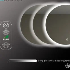 Lomazoo Miroir salle de bain Essentials avec LED 60 cm rond