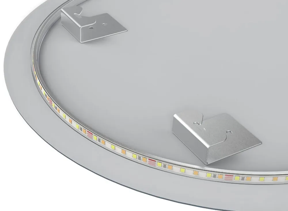 Miroir Lumineux|Lomazoo Miroir salle de bain Atlanta avec LED 70 cm rond