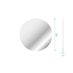 Aurlane Miroir salle de bain ROND - Diamètre 60cm - GO