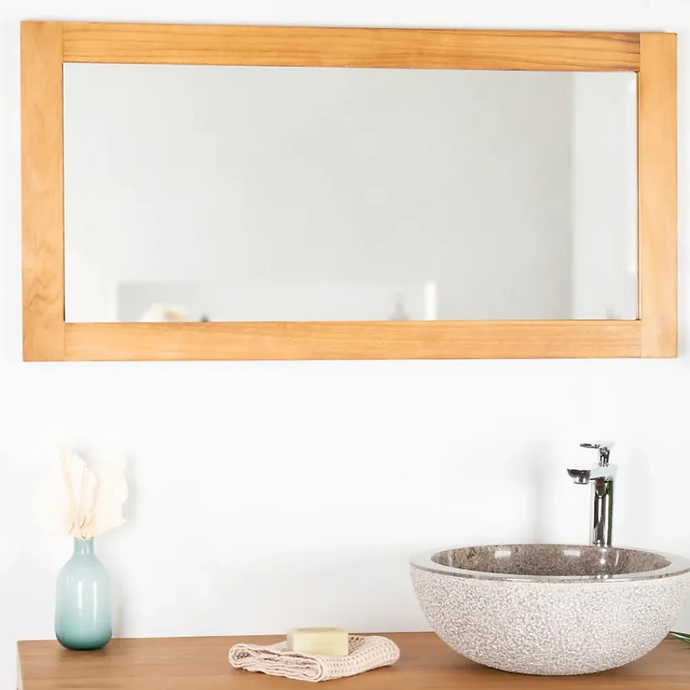 Miroir Simple|Wanda Collection Miroir salle de bain 100x50 cm,