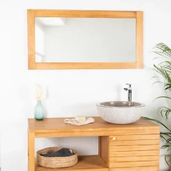 Miroir Simple|Wanda Collection Miroir salle de bain 100x50 cm,
