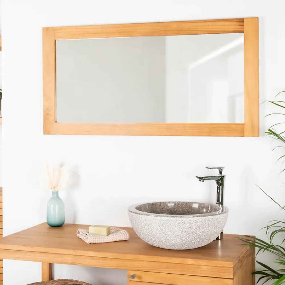Miroir Simple|Wanda Collection Miroir salle de bain 100x50 cm,