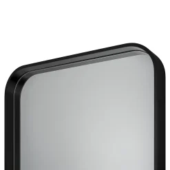 GoodHome Miroir salle de bains carré 60x60 cm Tisa noir