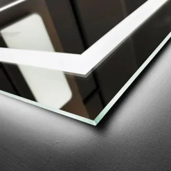 Ledimex Miroir Salle de Bains Lumineux FRANCIA avec Eclairage Frontal et Rétro-Eclairé 90x80