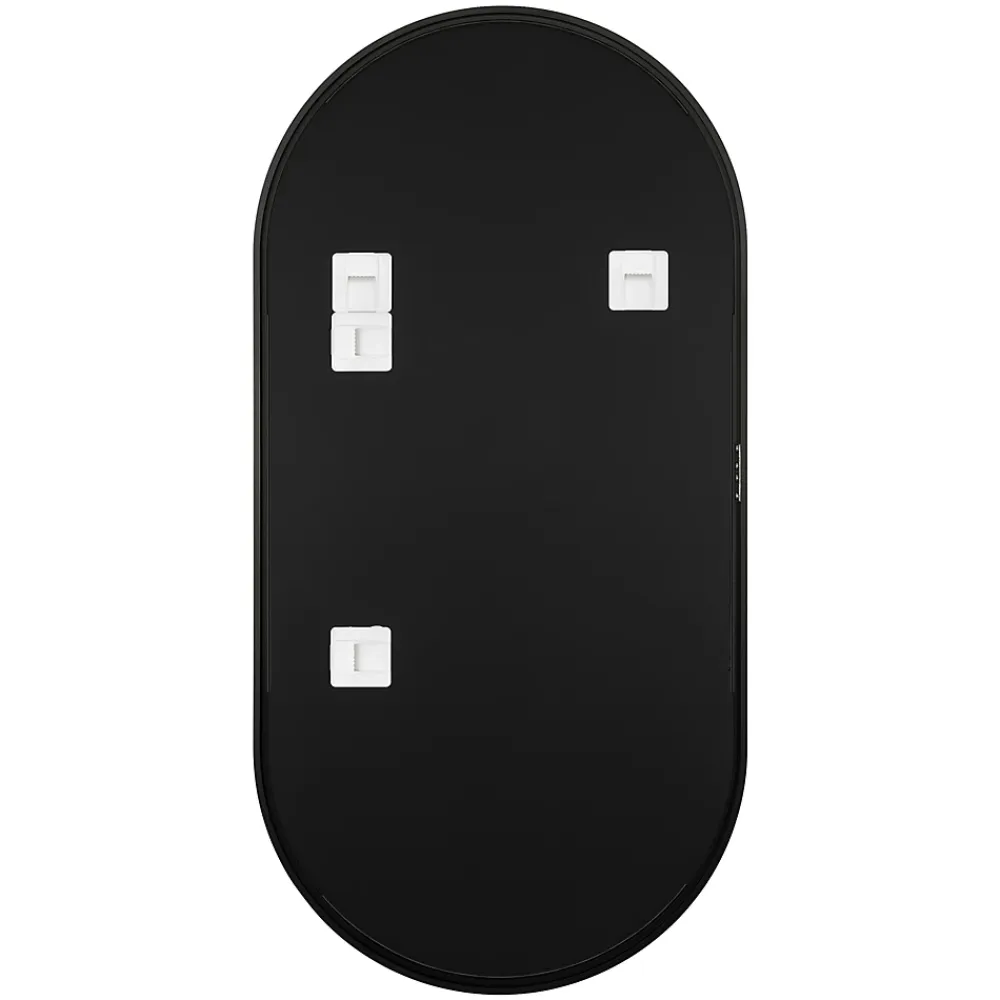 Miroir Simple|GoodHome Miroir salle de bains oblong 40x80 cm Tisa noir