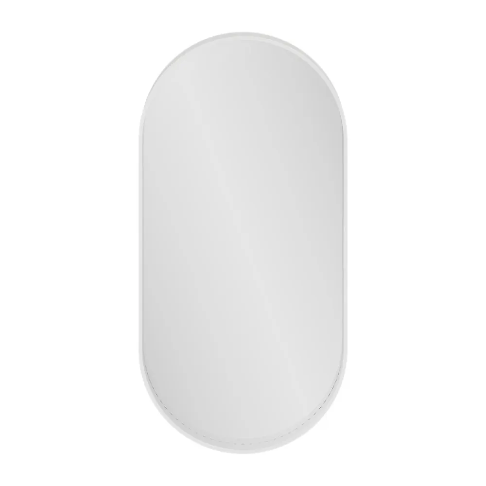 GoodHome Miroir salle de bains oblong 40x80 cm, blanc, Tisa