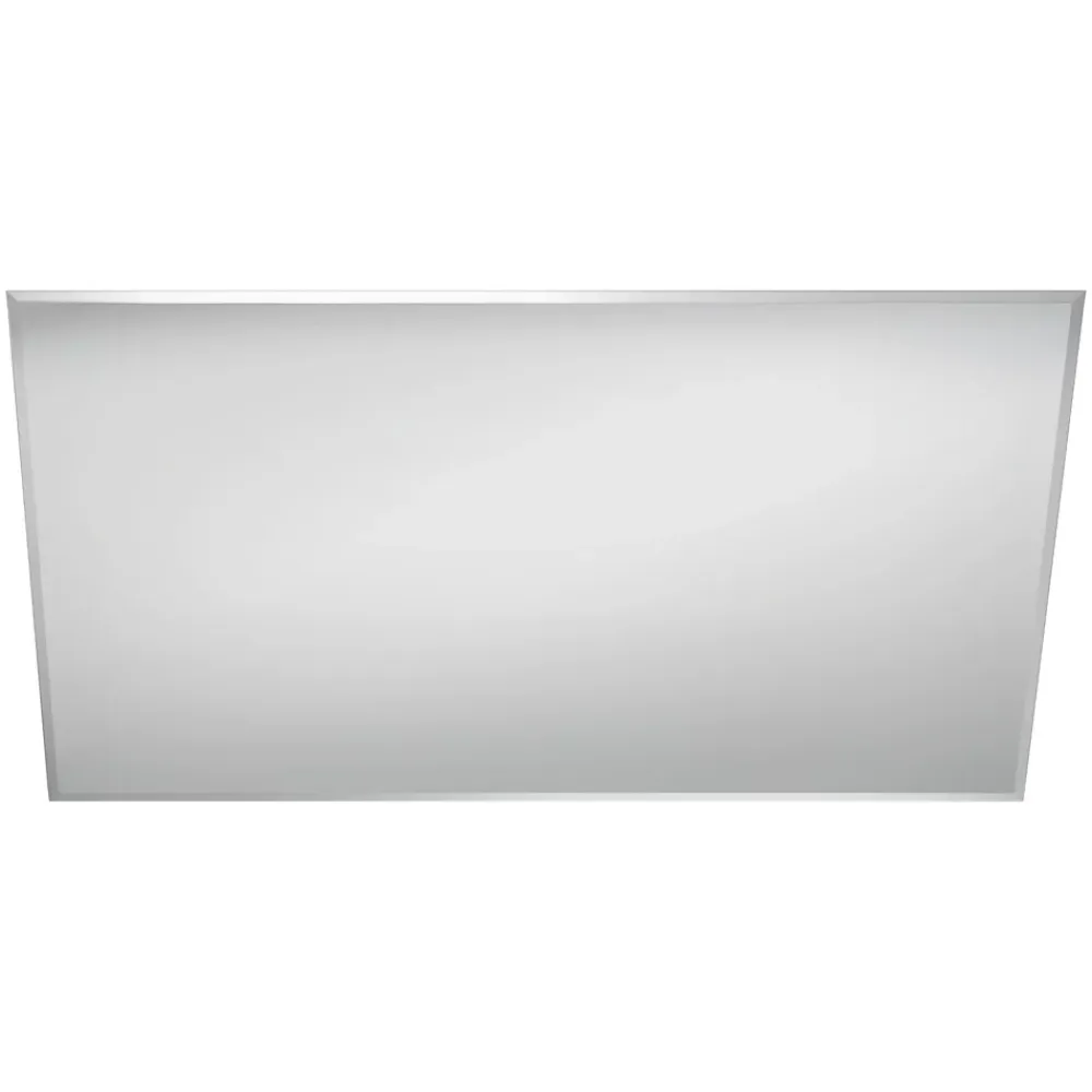 Miroir Simple| Miroir salle de bains rectangulaire 100X60 cm Wapta argent