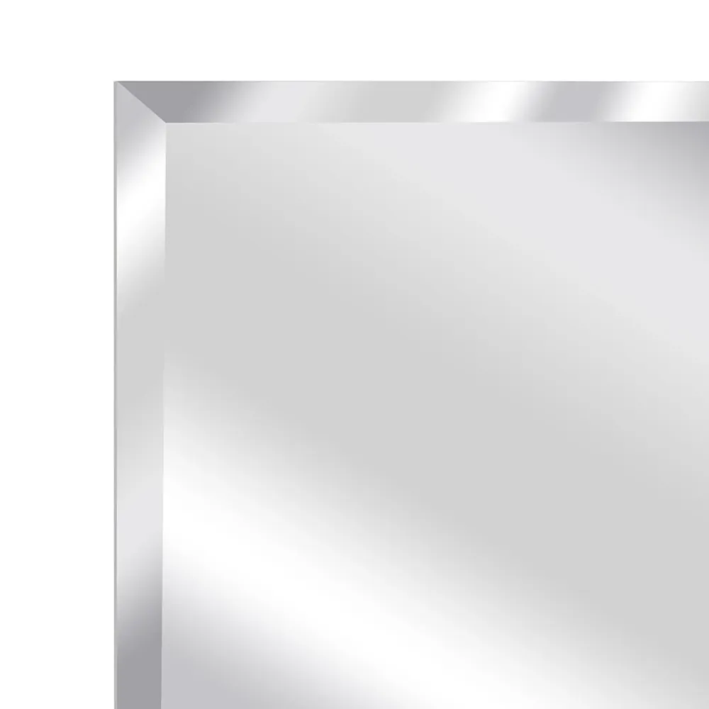 Miroir Simple| Miroir salle de bains rectangulaire 100X60 cm Wapta argent