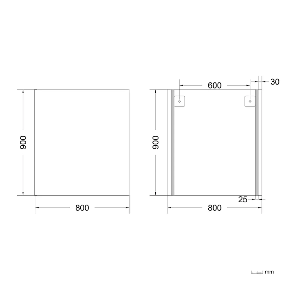 Miroir Simple|GoodHome Miroir salle de bains rectangulaire 80 x 90 cm argent, Imandra