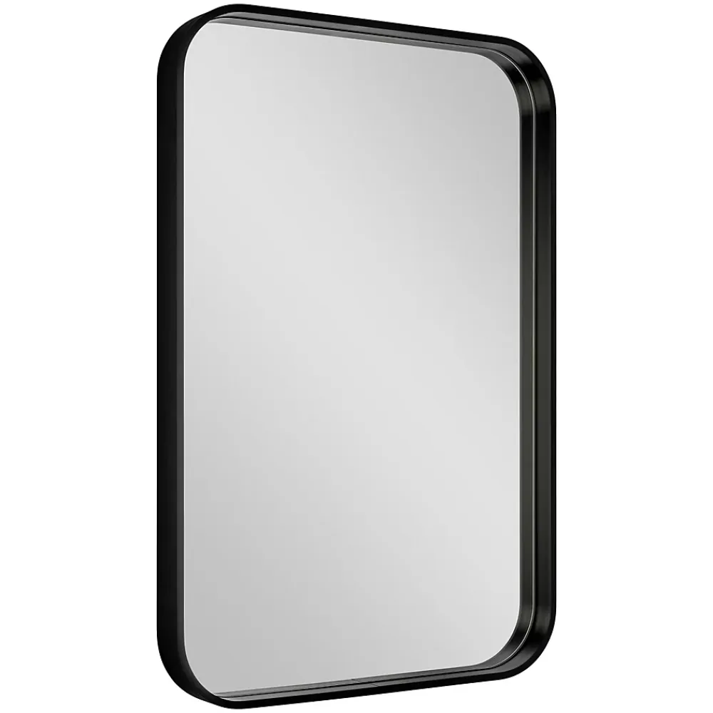 GoodHome Miroir salle de bains rectangulaire 40x60 cm Tisa noir