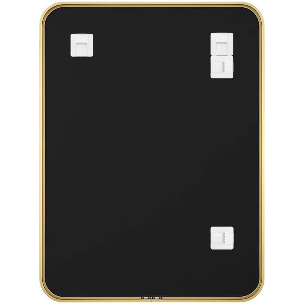 Miroir Simple|GoodHome Miroir salle de bains rectangulaire 80x60 cm Tisa doré