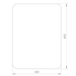 Miroir Simple|GoodHome Miroir salle de bains rectangulaire 80x60 cm Tisa doré