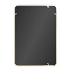 Miroir Simple|GoodHome Miroir salle de bains rectangulaire 100x70 cm, doré, Tisa