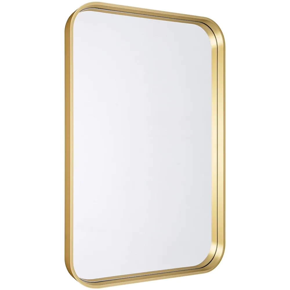 GoodHome Miroir salle de bains rectangulaire 40x60 cm Tisa doré