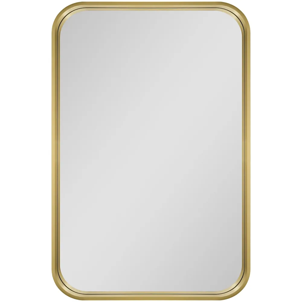 GoodHome Miroir salle de bains rectangulaire 40x60 cm Tisa doré