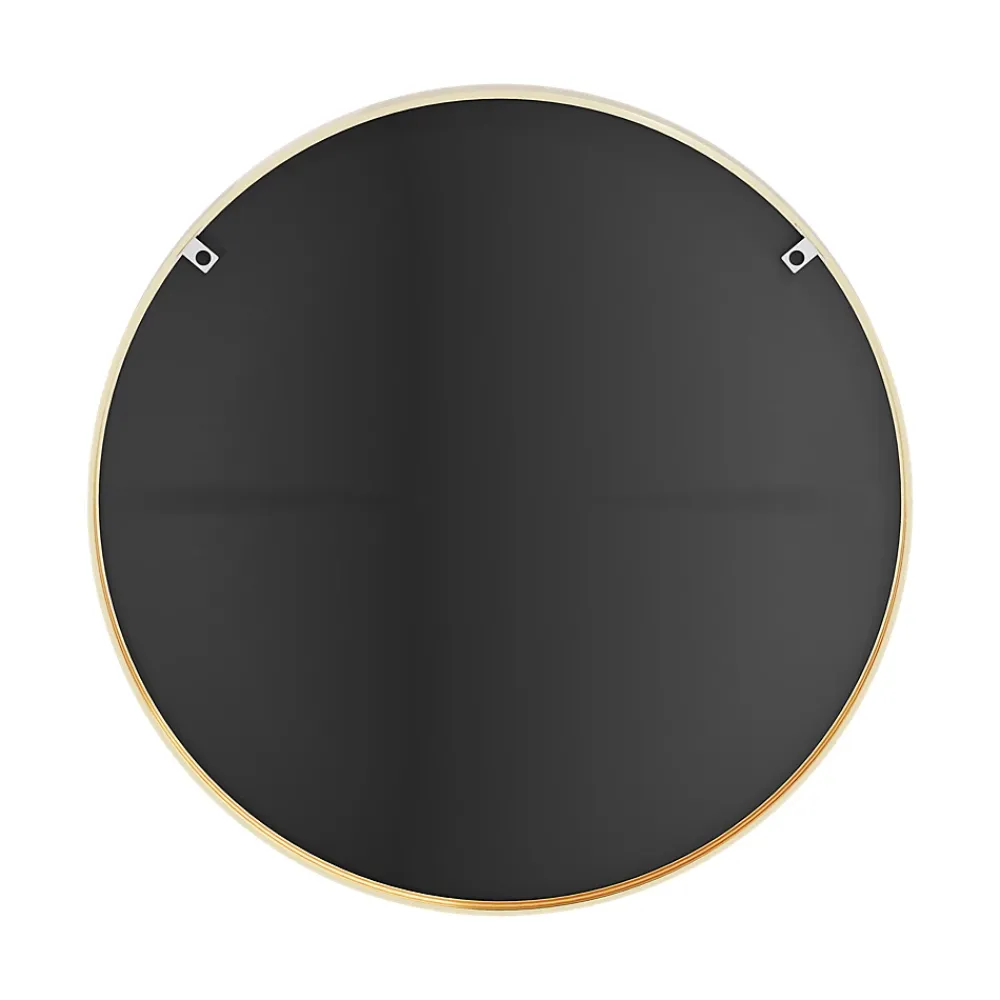 GoodHome Miroir salle de bains rond Ø100 cm, doré, Tisa