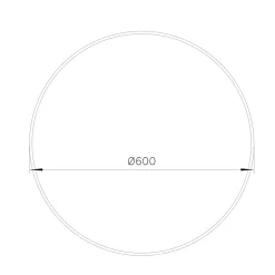 Miroir Simple|GoodHome Miroir salle de bains rond diamètre 60 cm Tisa doré