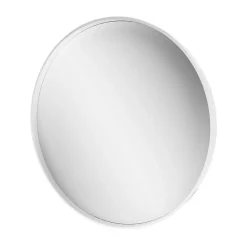 Miroir Simple|GoodHome Miroir salle de bains rond Ø60 cm, blanc, Tisa