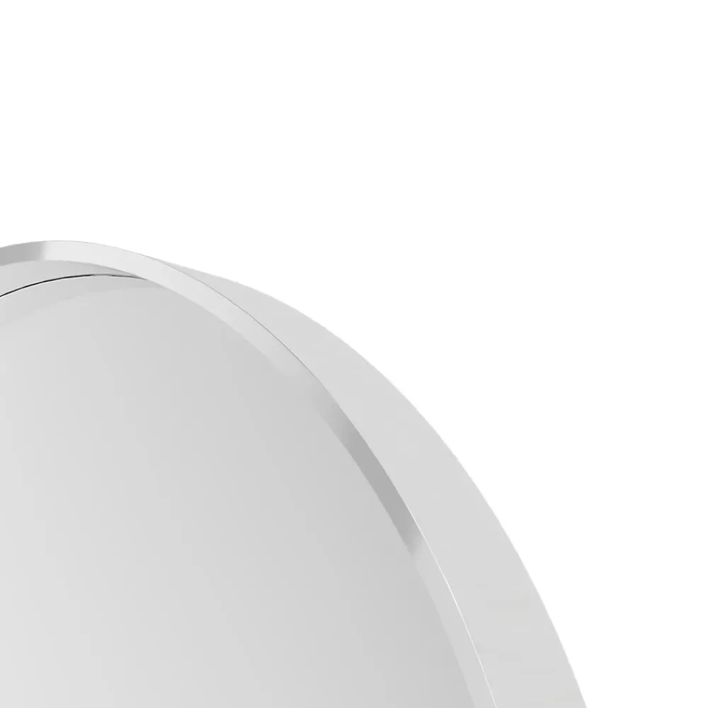 Miroir Simple|GoodHome Miroir salle de bains rond Ø60 cm, blanc, Tisa