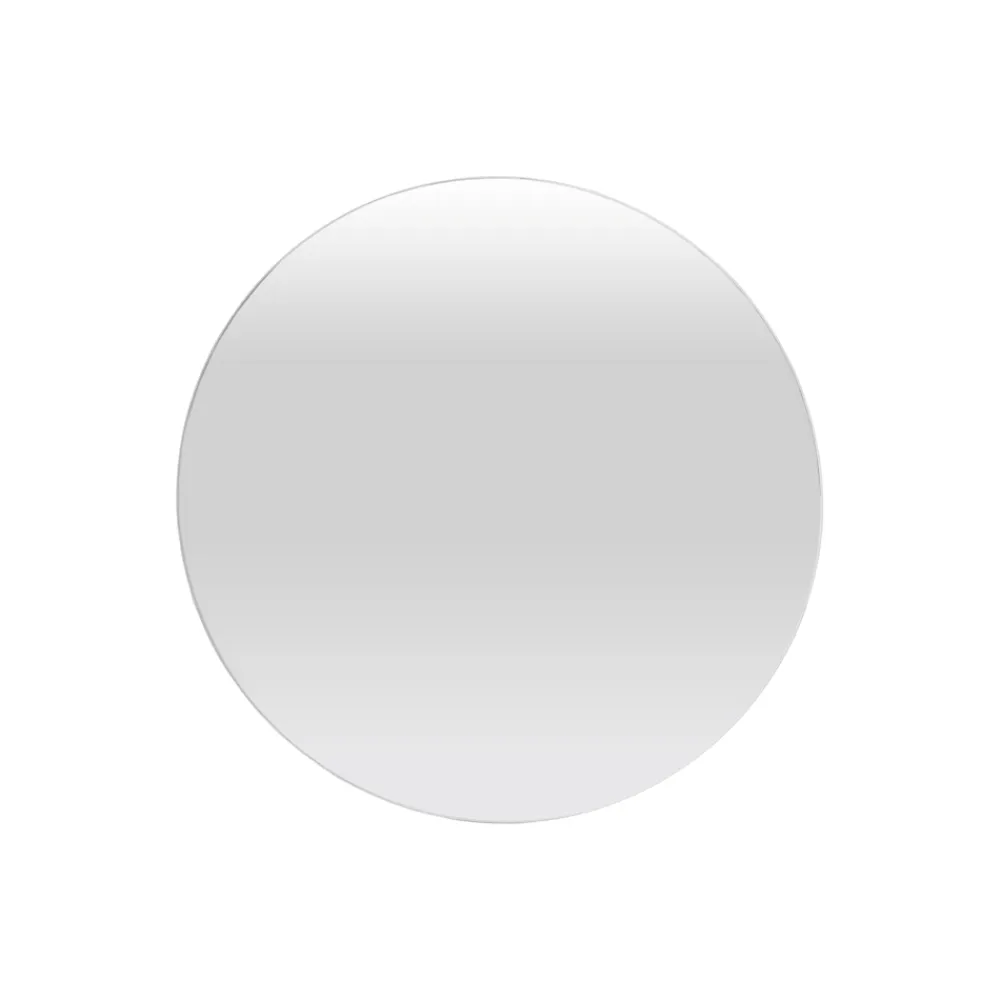 Miroir Simple| Miroir salle de bains rond diamètre 40 cm Dunnet noir