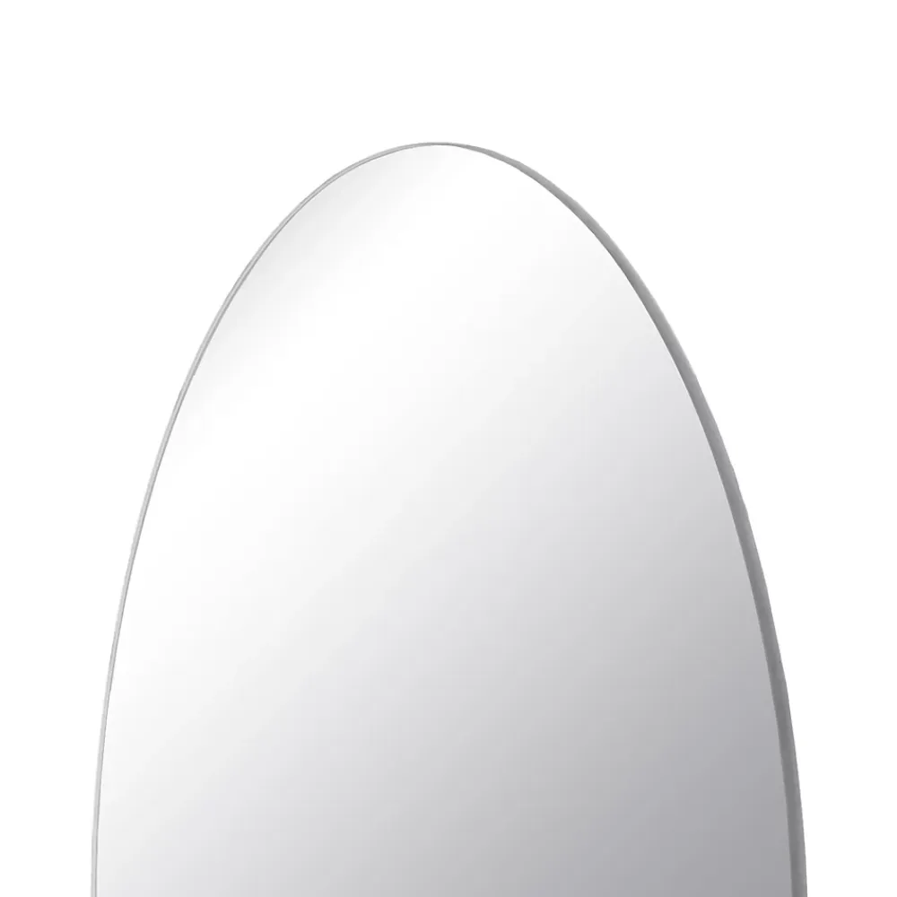 Miroir Simple| Miroir salle de bains rond diamètre 40 cm Dunnet noir