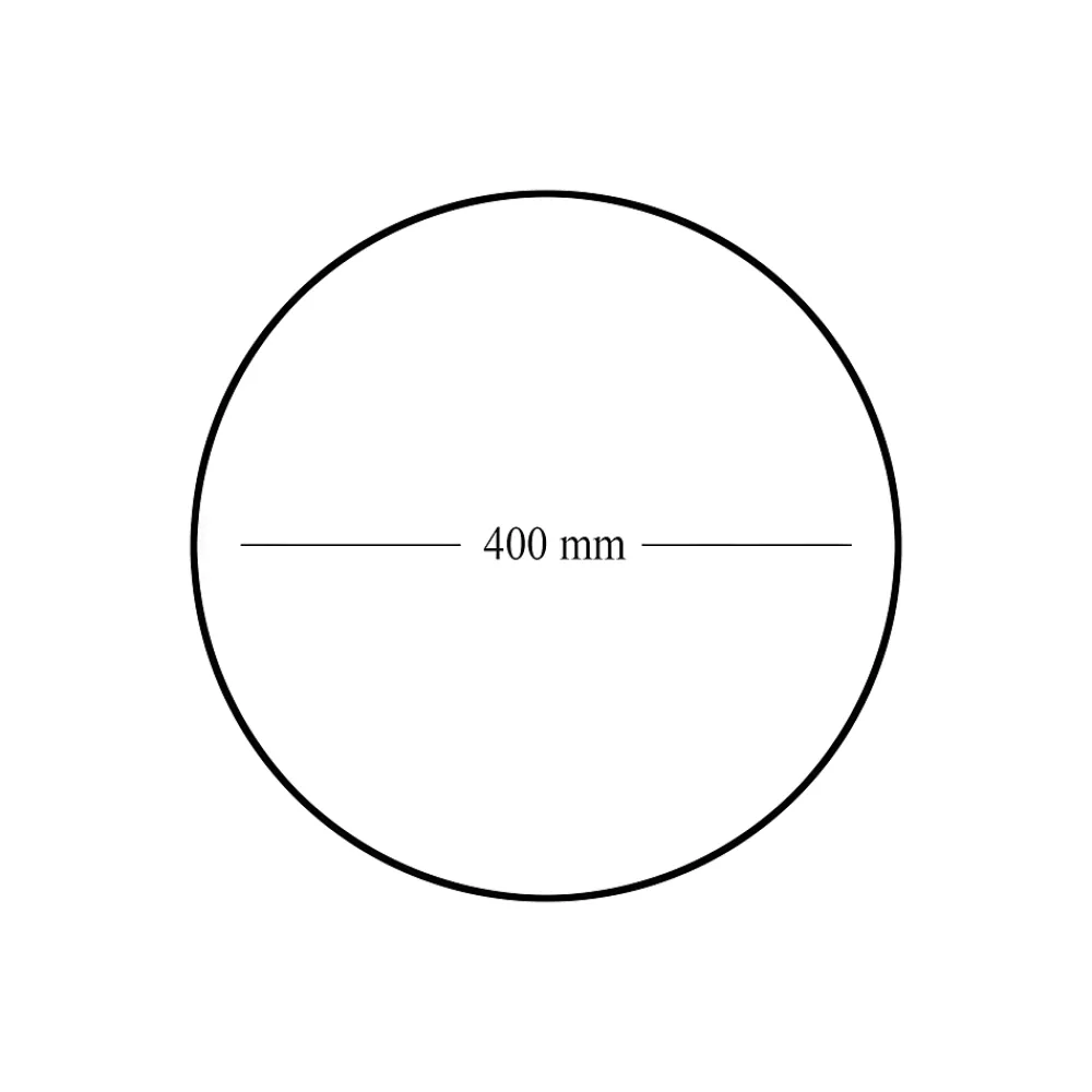 Miroir Simple| Miroir salle de bains rond diamètre 40 cm Dunnet noir