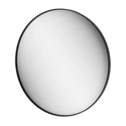 Miroir Simple|GoodHome Miroir salle de bains rond Ø100 cm, noir, Tisa