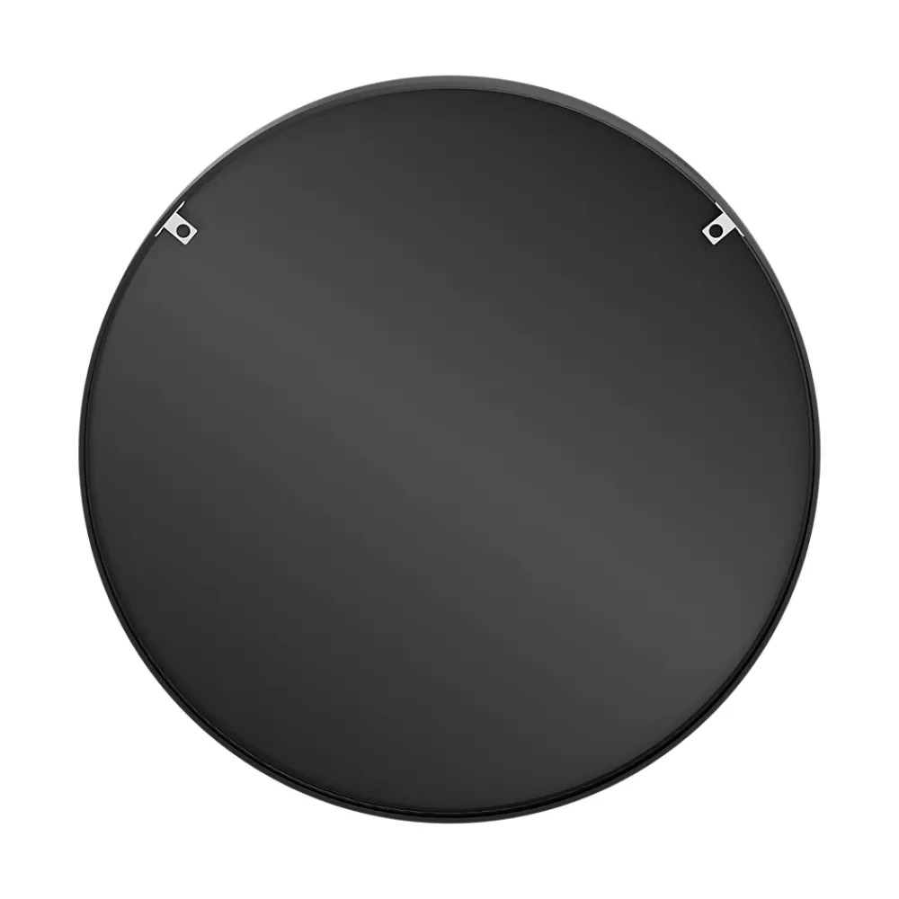 Miroir Simple|GoodHome Miroir salle de bains rond Ø100 cm, noir, Tisa