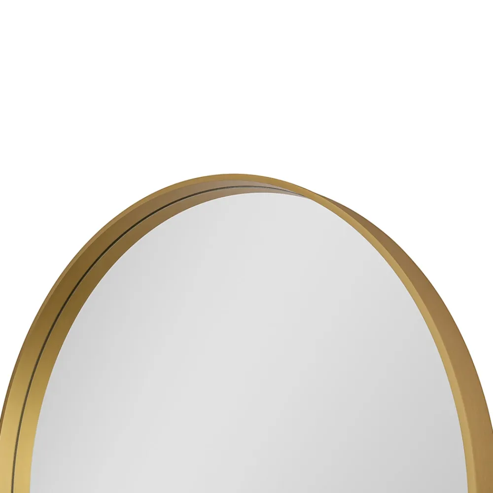 Miroir Simple|GoodHome Miroir salle de bains rond diamètre 80 cm Tisa doré