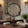 Miroir Simple| Miroir salle de bains sur pied Harlech noir