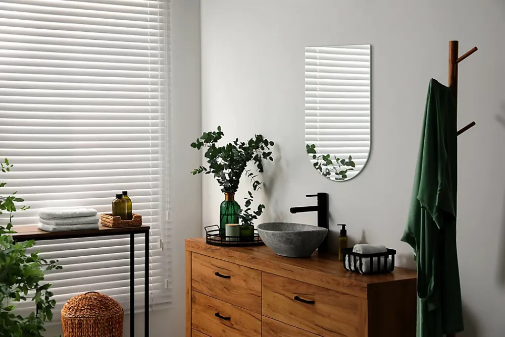 Tulup Miroir Semi-Ovale 45 x 80 cm Design moderne mural