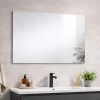 Miroir Grossissant|Kiamami Valentina Miroir Simple 90X60 Avec Bordure Lissée Anti-Coupure